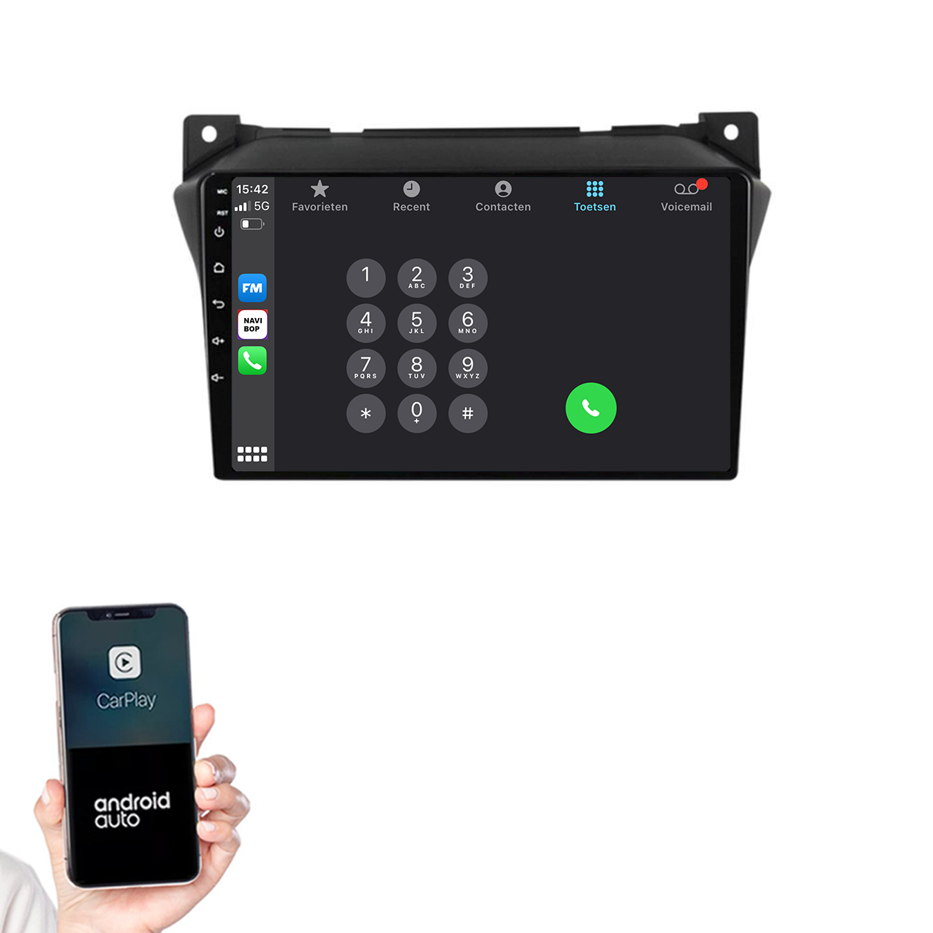 Nissan Pixo | Autoradio | 2009 t/m 2016 | Android 14 | Apple CarPlay & Android Auto