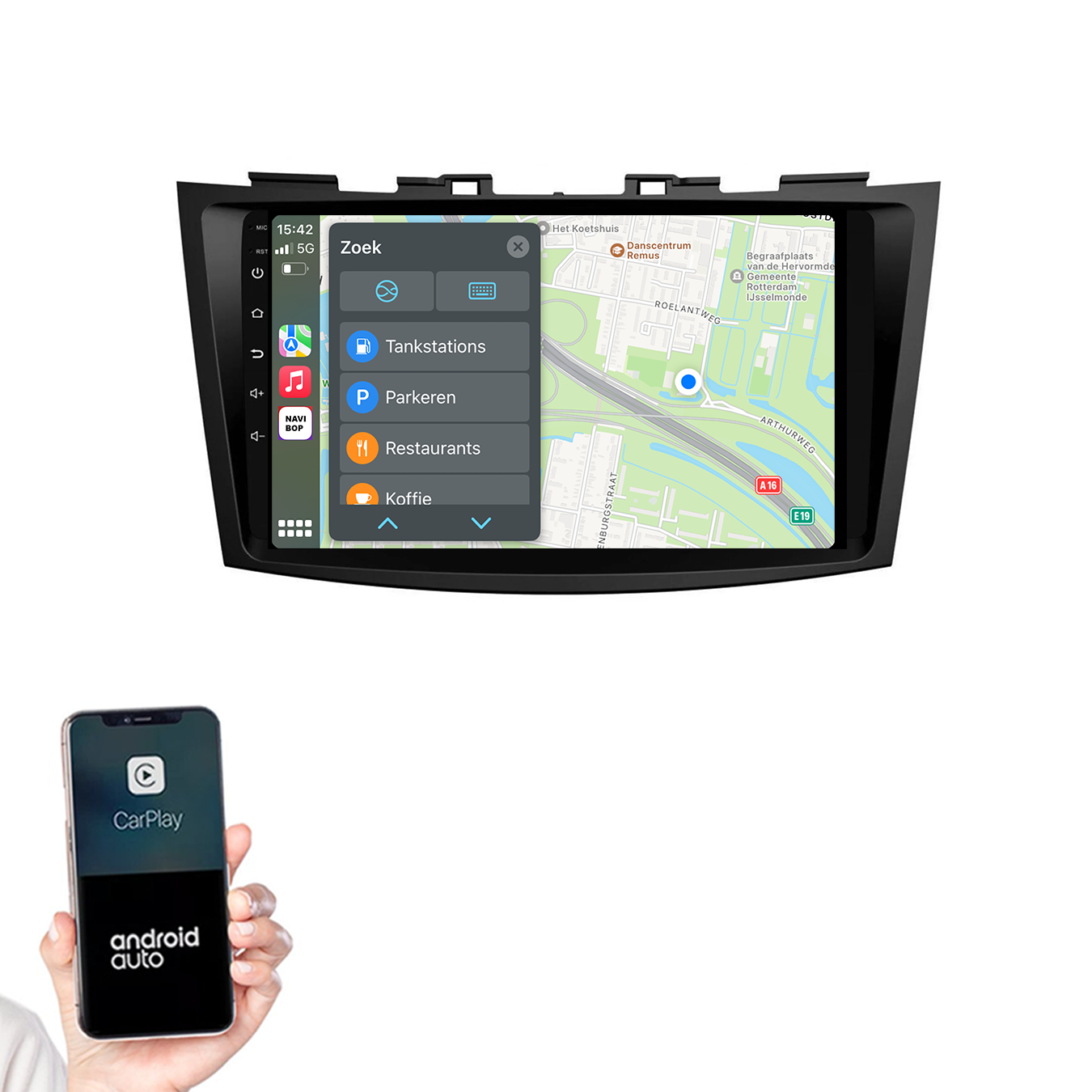 Suzuki Swift | Autoradio | 2011 t/m 2015 | Android 14 | Apple CarPlay & Android Auto