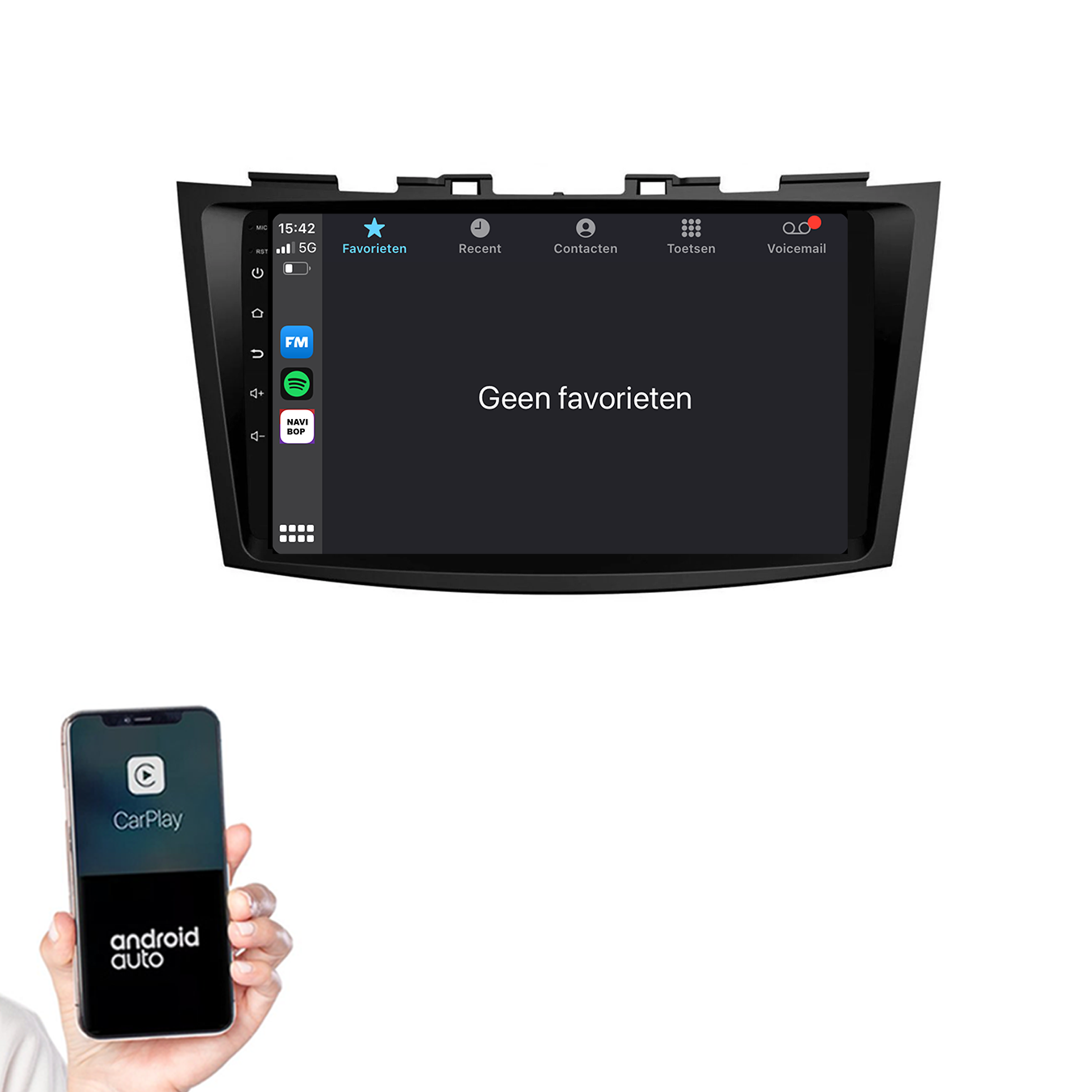 Suzuki Swift | Autoradio | 2011 t/m 2015 | Android 14 | Apple CarPlay & Android Auto