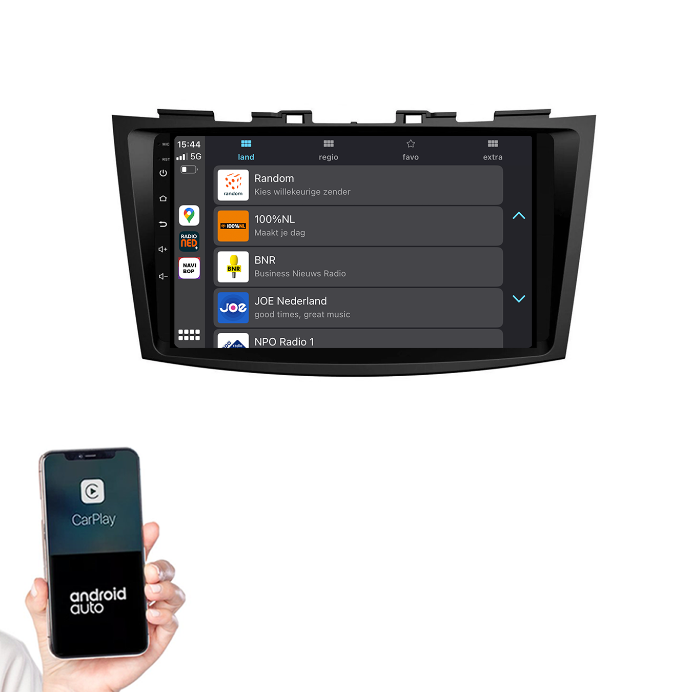 Suzuki Swift | Autoradio | 2011 t/m 2015 | Android 14 | Apple CarPlay & Android Auto