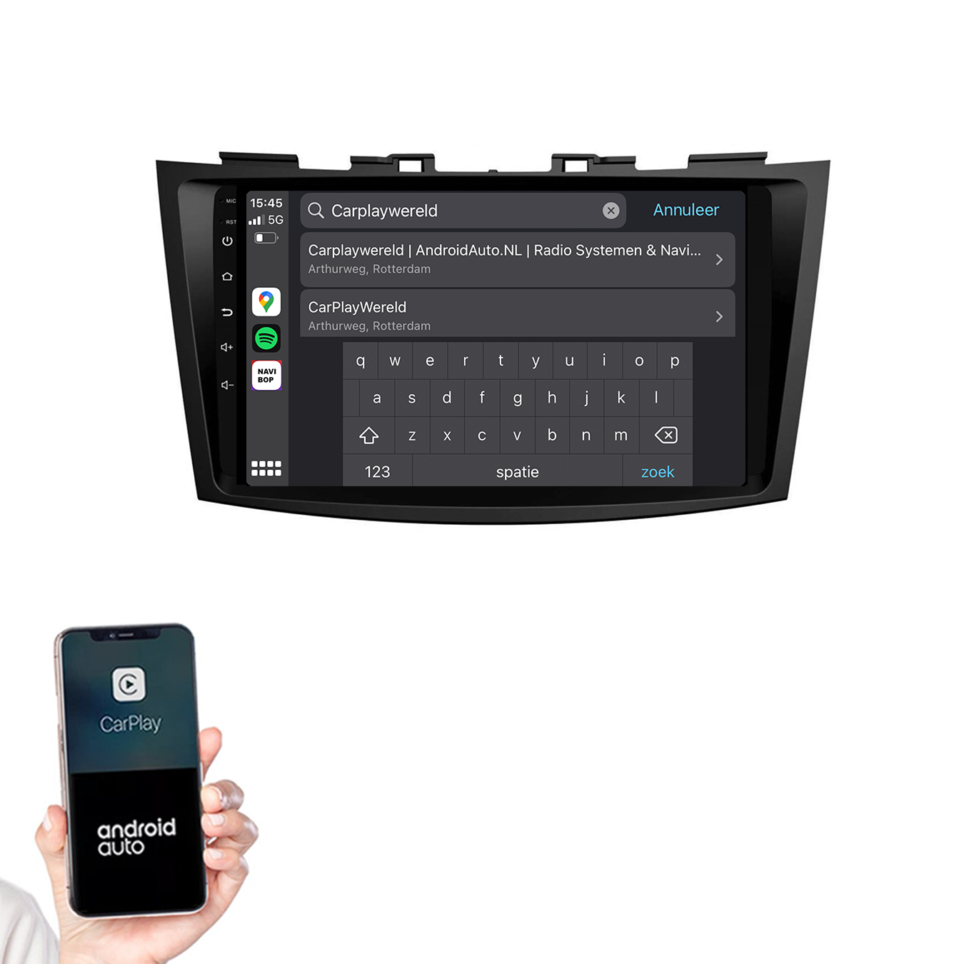 Suzuki Swift | Autoradio | 2011 t/m 2015 | Android 14 | Apple CarPlay & Android Auto