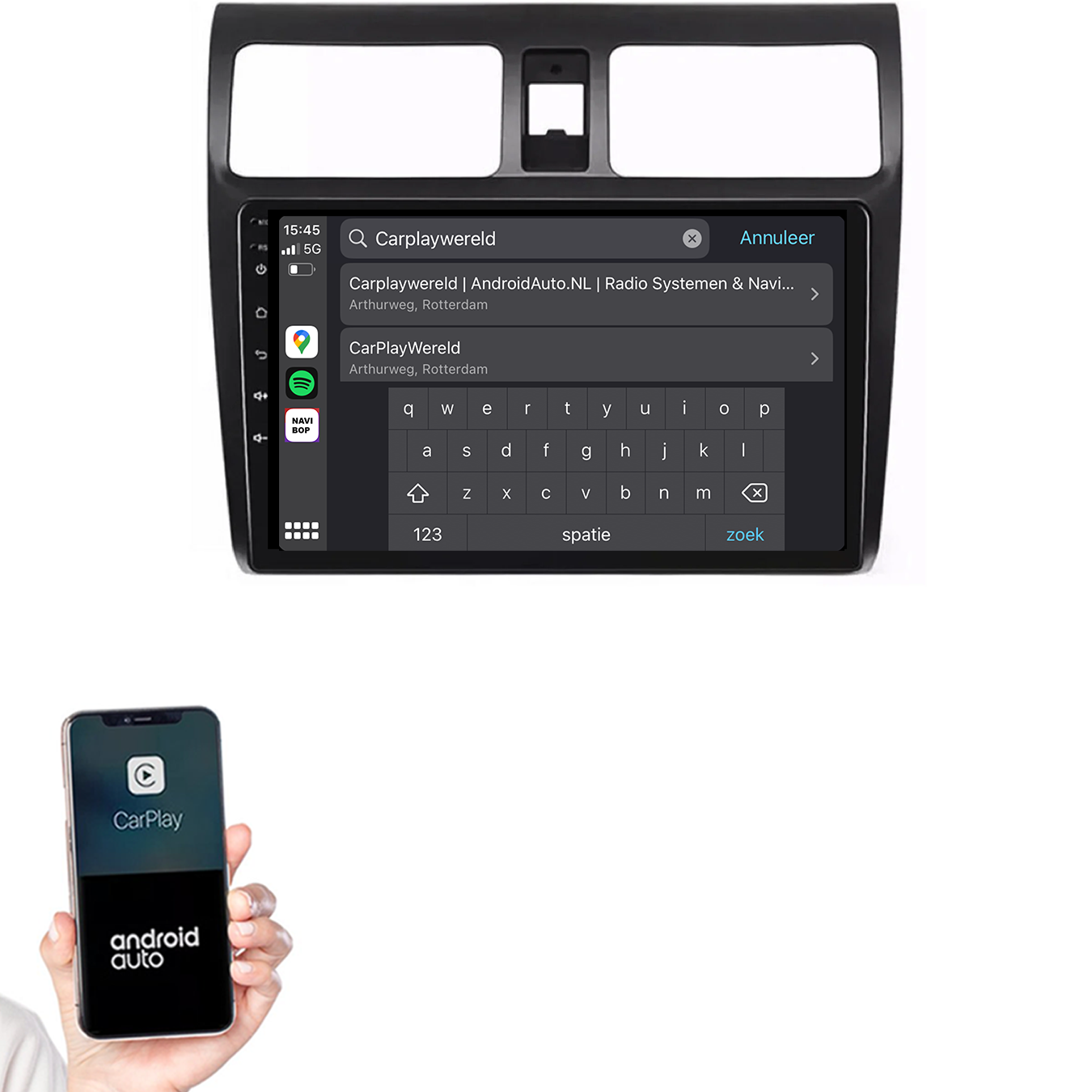 Suzuki Swift | Autoradio | 2005 t/m 2010 | Android 14 | Apple CarPlay & Android Auto