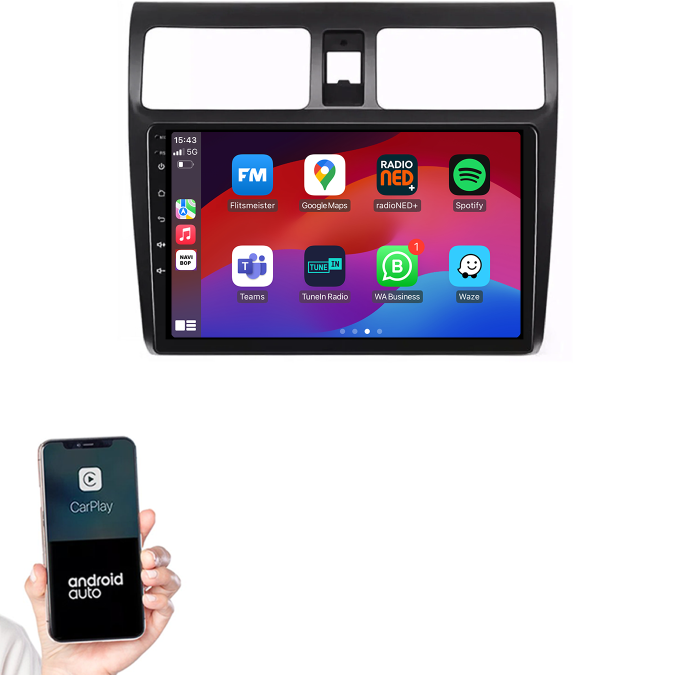 Suzuki Swift | Autoradio | 2005 t/m 2010 | Android 14 | Apple CarPlay & Android Auto