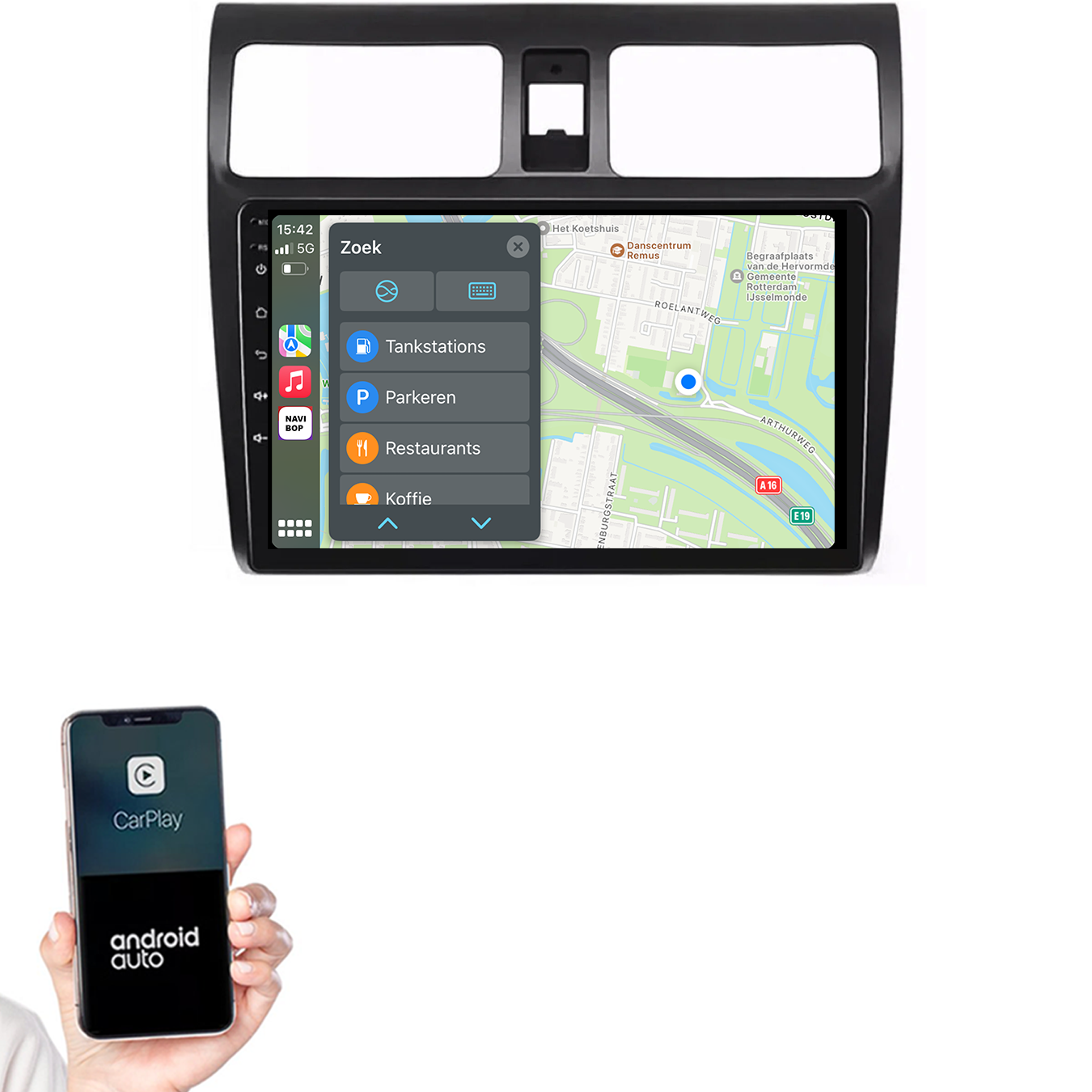Suzuki Swift | Autoradio | 2005 t/m 2010 | Android 14 | Apple CarPlay & Android Auto