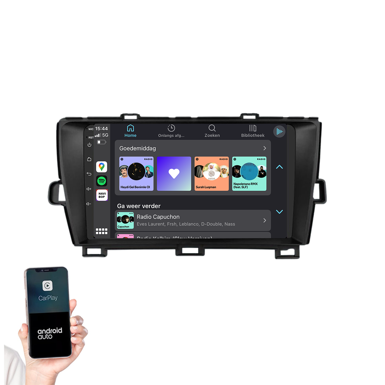 Toyota Prius | Autoradio | 2009 t/m 2015 | Android 14 | Apple CarPlay & Android Auto