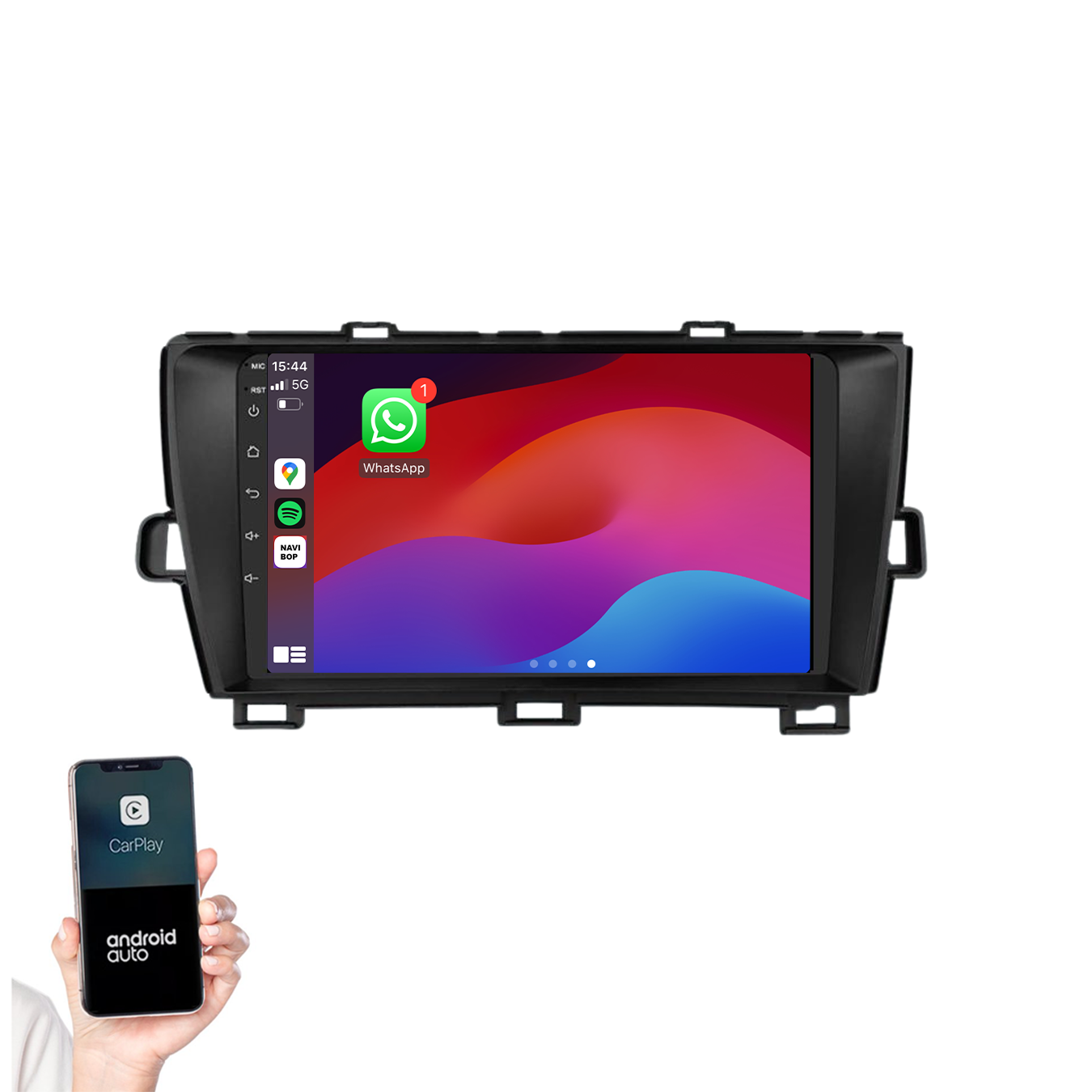Toyota Prius | Autoradio | 2009 t/m 2015 | Android 14 | Apple CarPlay & Android Auto
