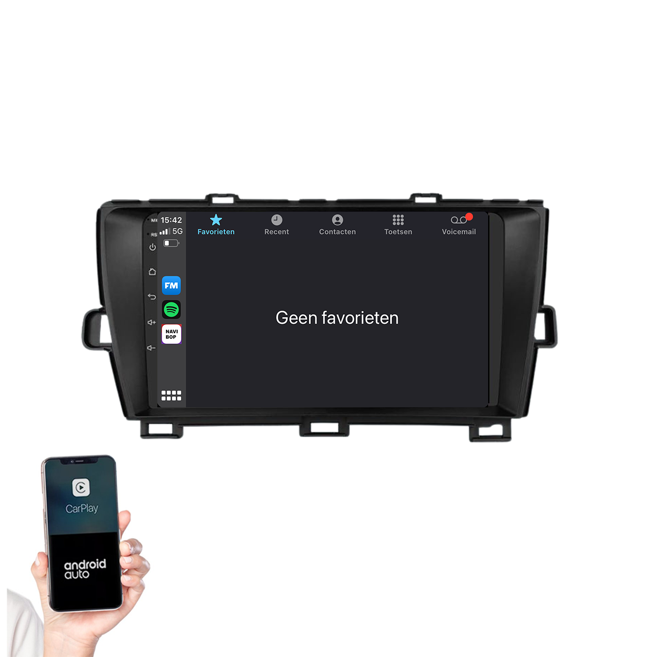 Toyota Prius | Autoradio | 2009 t/m 2015 | Android 14 | Apple CarPlay & Android Auto