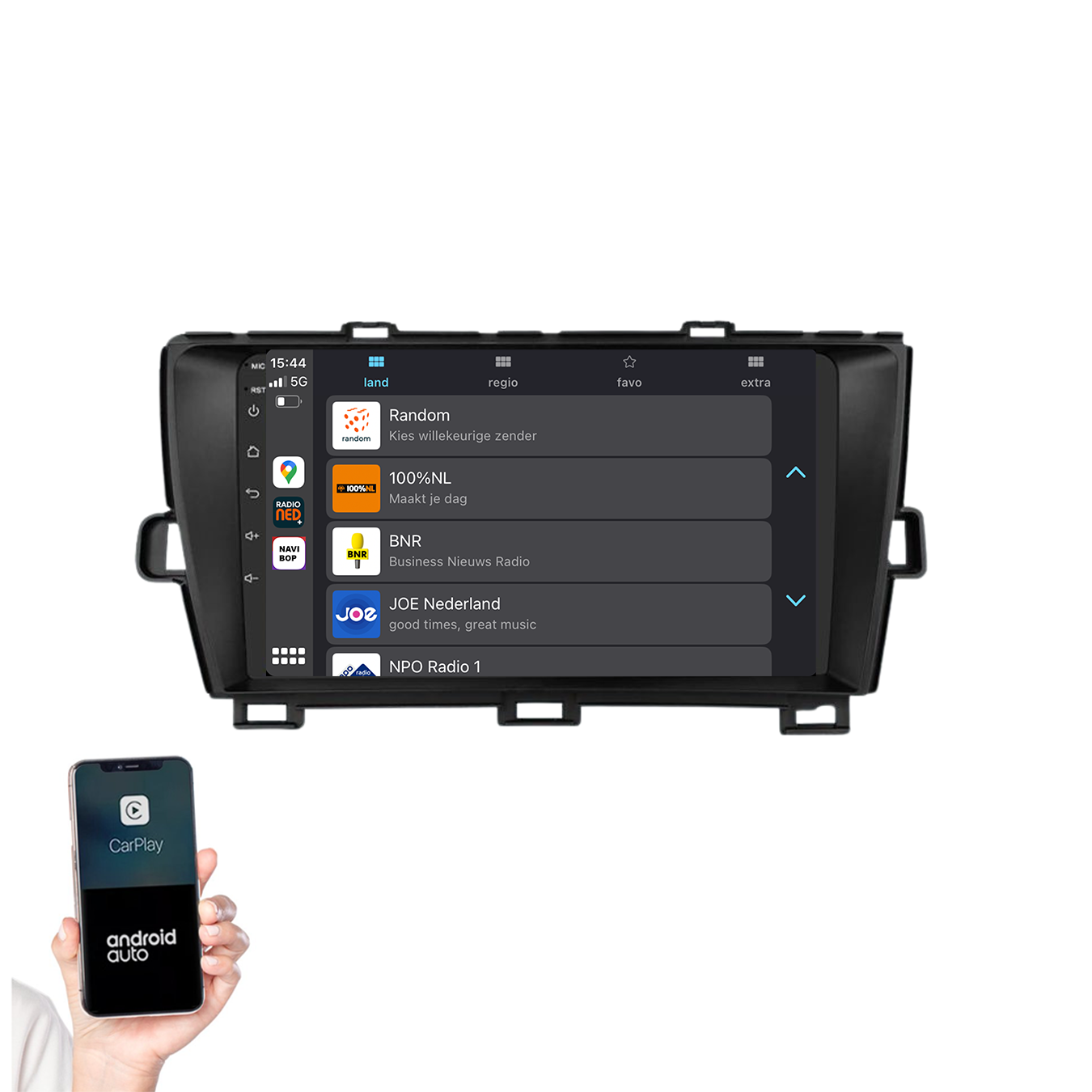 Toyota Prius | Autoradio | 2009 t/m 2015 | Android 14 | Apple CarPlay & Android Auto