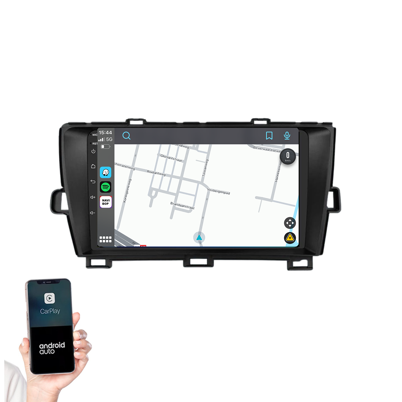Toyota Prius | Autoradio | 2009 t/m 2015 | Android 14 | Apple CarPlay & Android Auto