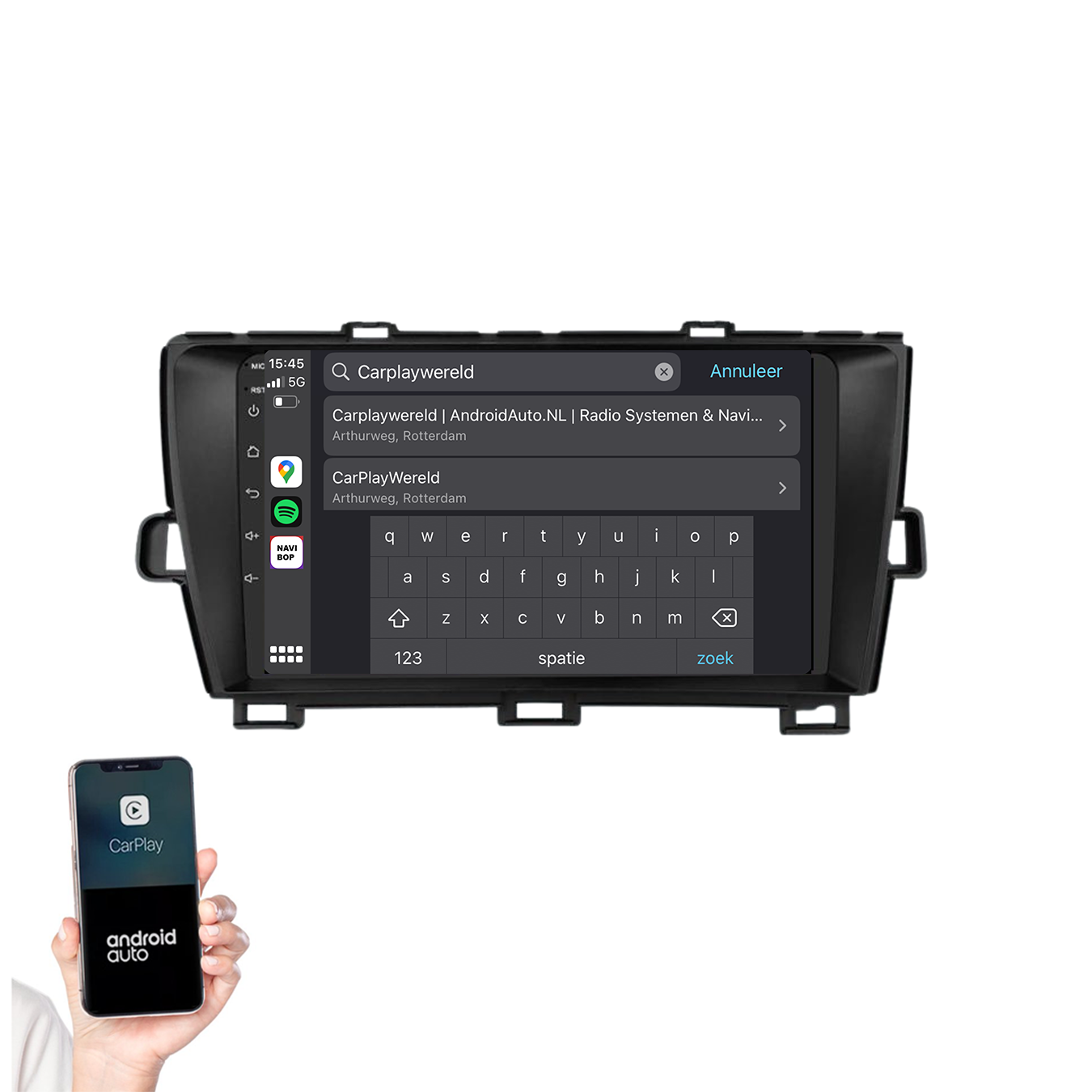 Toyota Prius | Autoradio | 2009 t/m 2015 | Android 14 | Apple CarPlay & Android Auto