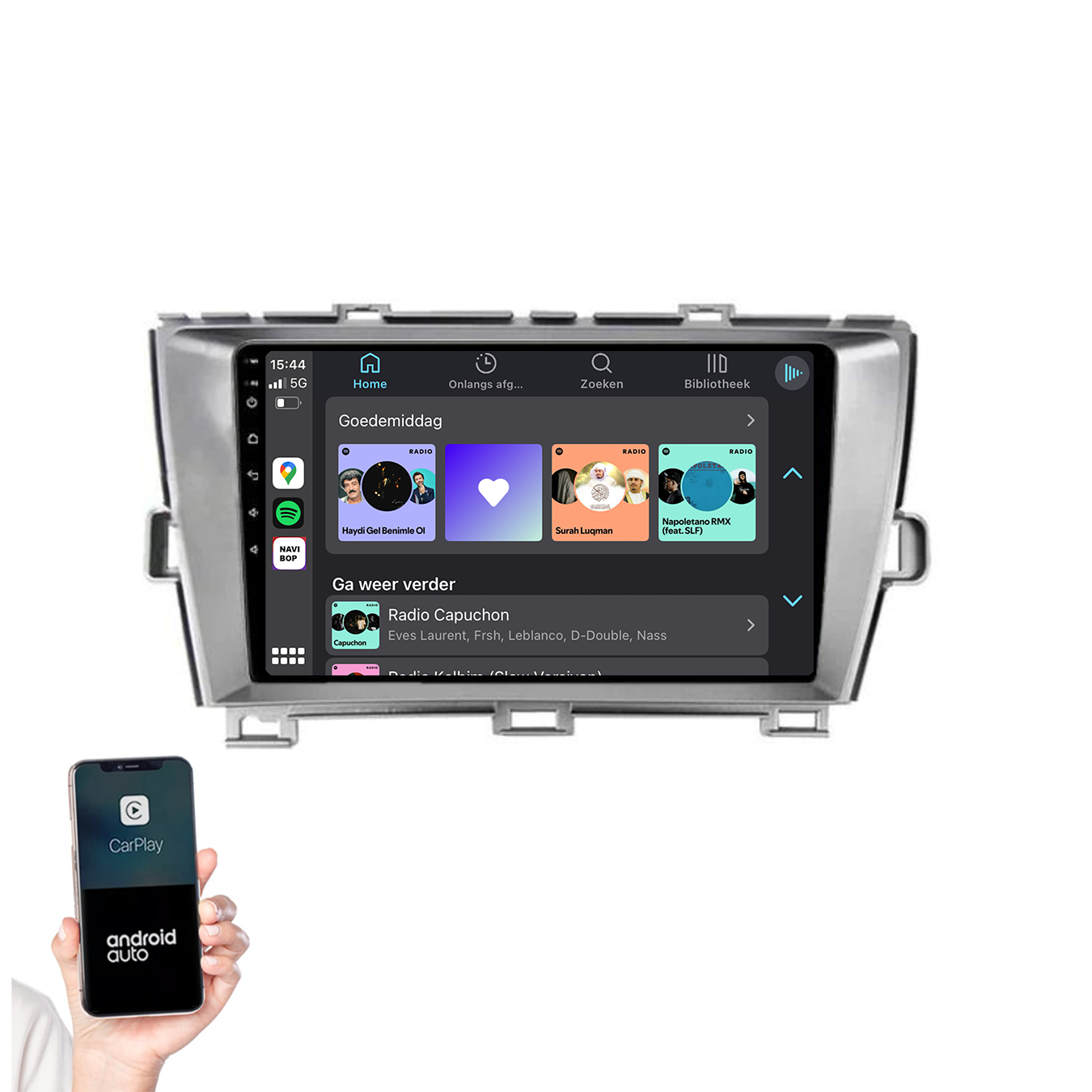 Toyota Prius | Autoradio | 2009 t/m 2015 | Android 14 | Apple CarPlay & Android Auto