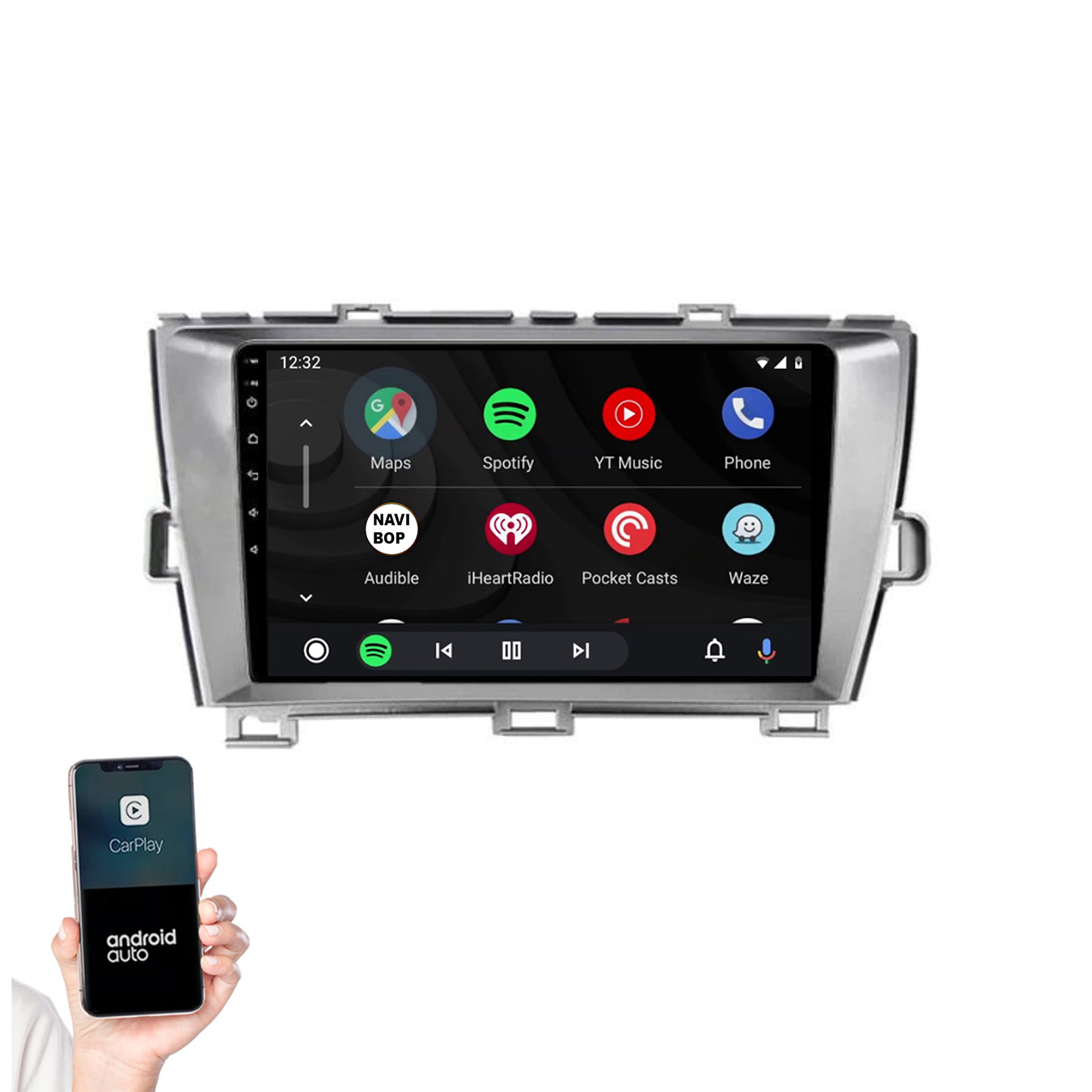 Toyota Prius | Autoradio | 2009 t/m 2015 | Android 14 | Apple CarPlay & Android Auto