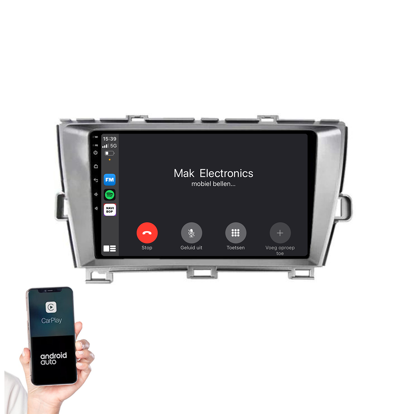 Toyota Prius | Autoradio | 2009 t/m 2015 | Android 14 | Apple CarPlay & Android Auto