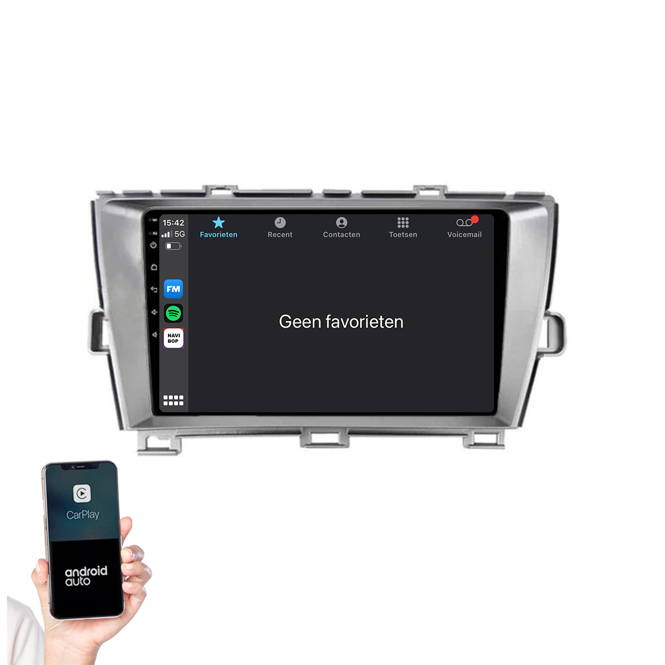 Toyota Prius | Autoradio | 2009 t/m 2015 | Android 14 | Apple CarPlay & Android Auto