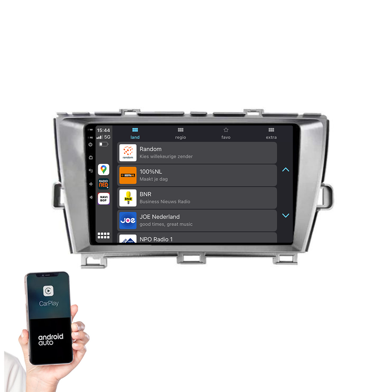 Toyota Prius | Autoradio | 2009 t/m 2015 | Android 14 | Apple CarPlay & Android Auto