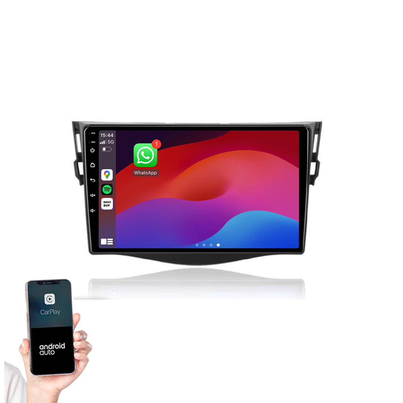 Toyota RAV-4 | Autoradio | 2006 t/m 2012 | Android 14 | Apple CarPlay & Android Auto