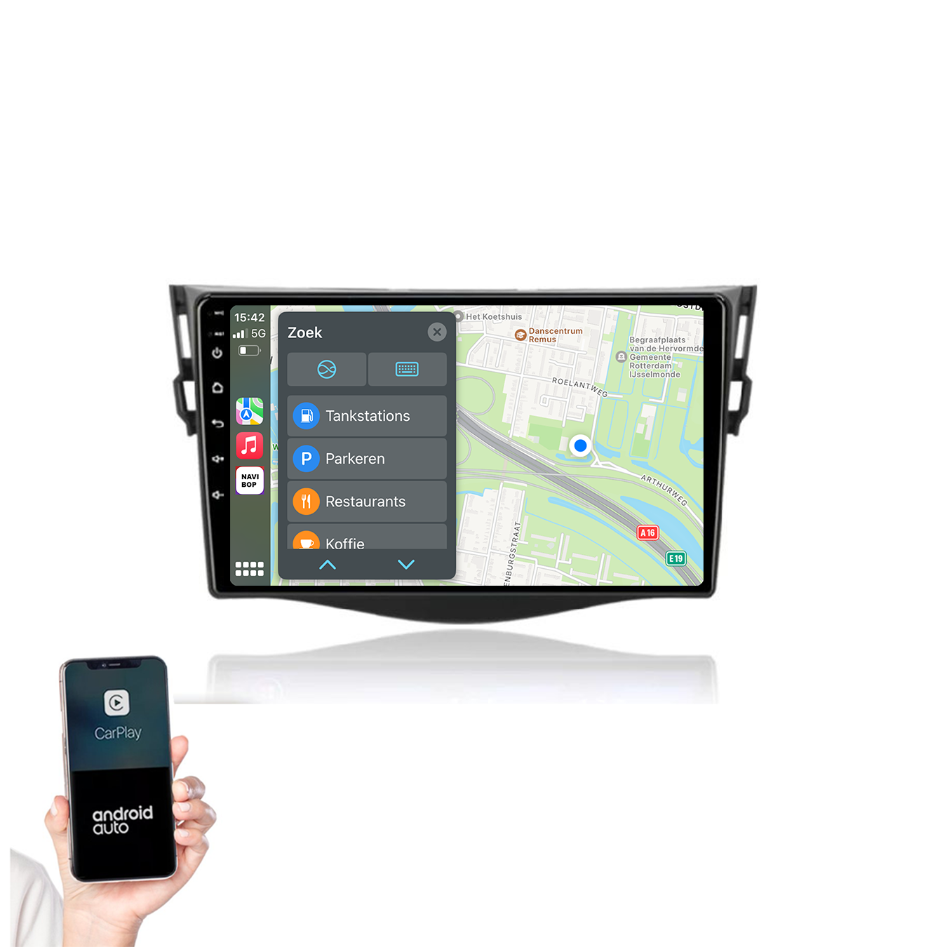 Toyota RAV-4 | Autoradio | 2006 t/m 2012 | Android 14 | Apple CarPlay & Android Auto