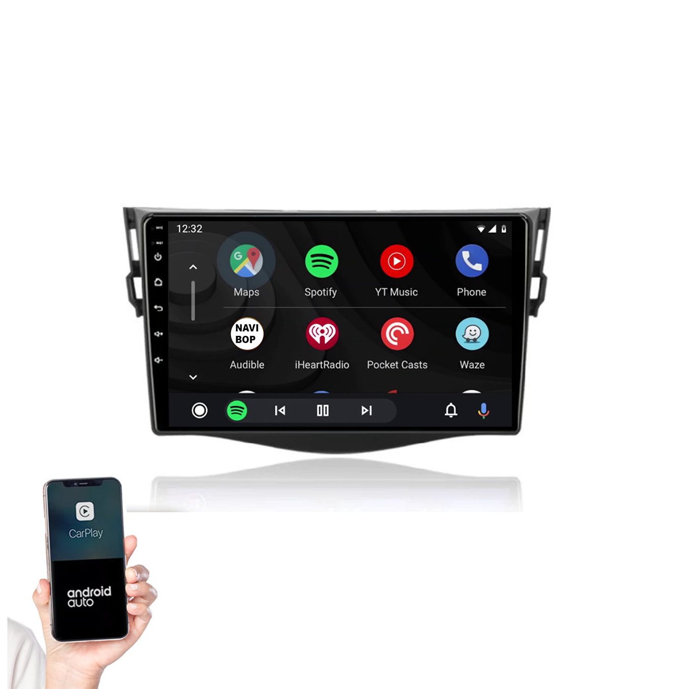Toyota RAV-4 | Autoradio | 2006 t/m 2012 | Android 14 | Apple CarPlay & Android Auto