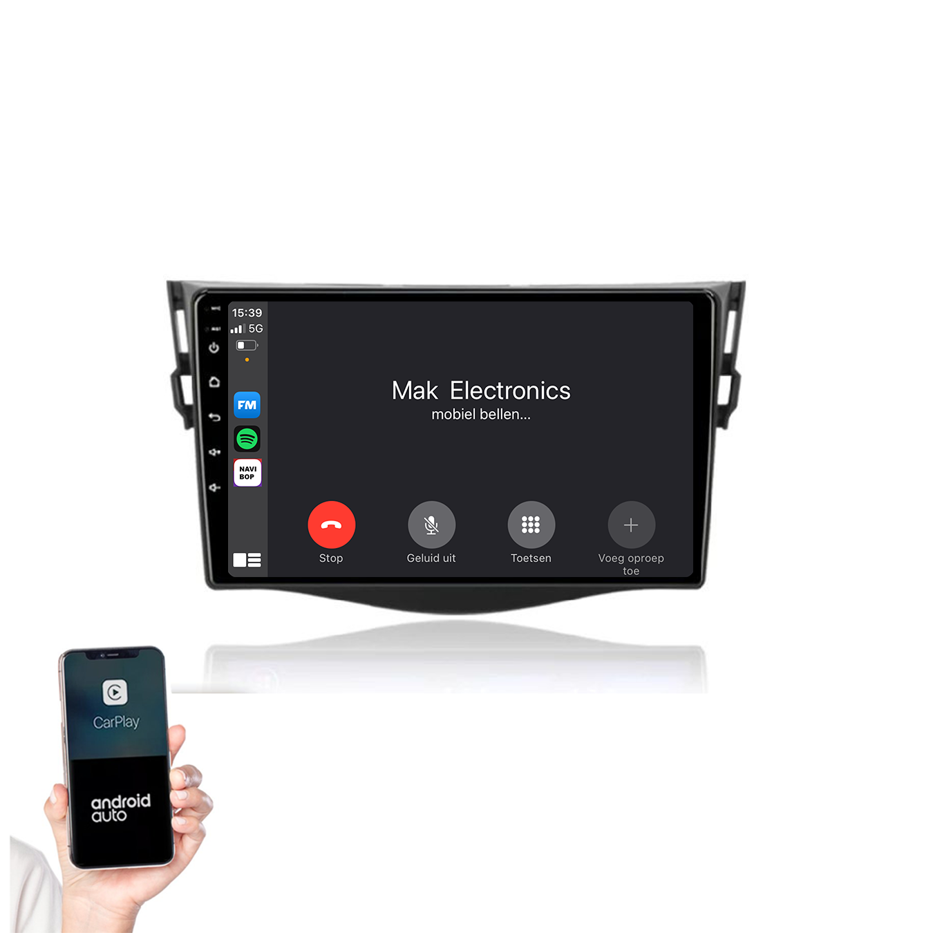Toyota RAV-4 | Autoradio | 2006 t/m 2012 | Android 14 | Apple CarPlay & Android Auto
