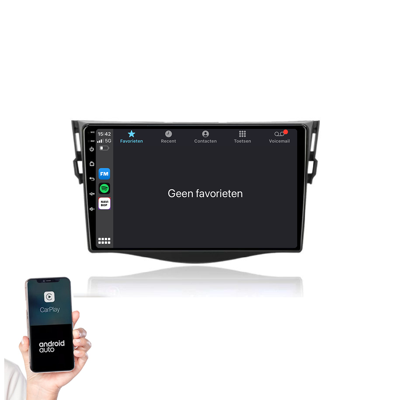 Toyota RAV-4 | Autoradio | 2006 t/m 2012 | Android 14 | Apple CarPlay & Android Auto