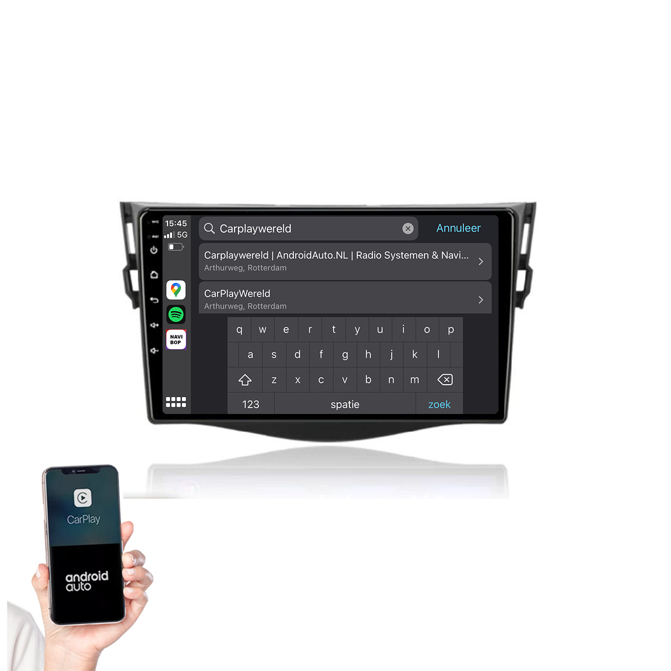 Toyota RAV-4 | Autoradio | 2006 t/m 2012 | Android 14 | Apple CarPlay & Android Auto