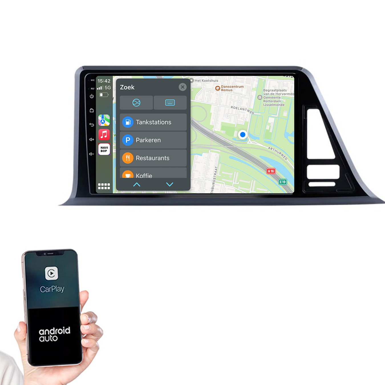 Toyota CHR | Autoradio | 2016 t/m 2020 | Android 14 | Apple CarPlay & Android Auto