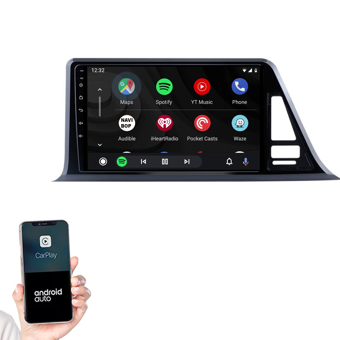 Toyota CHR | Autoradio | 2016 t/m 2020 | Android 14 | Apple CarPlay & Android Auto