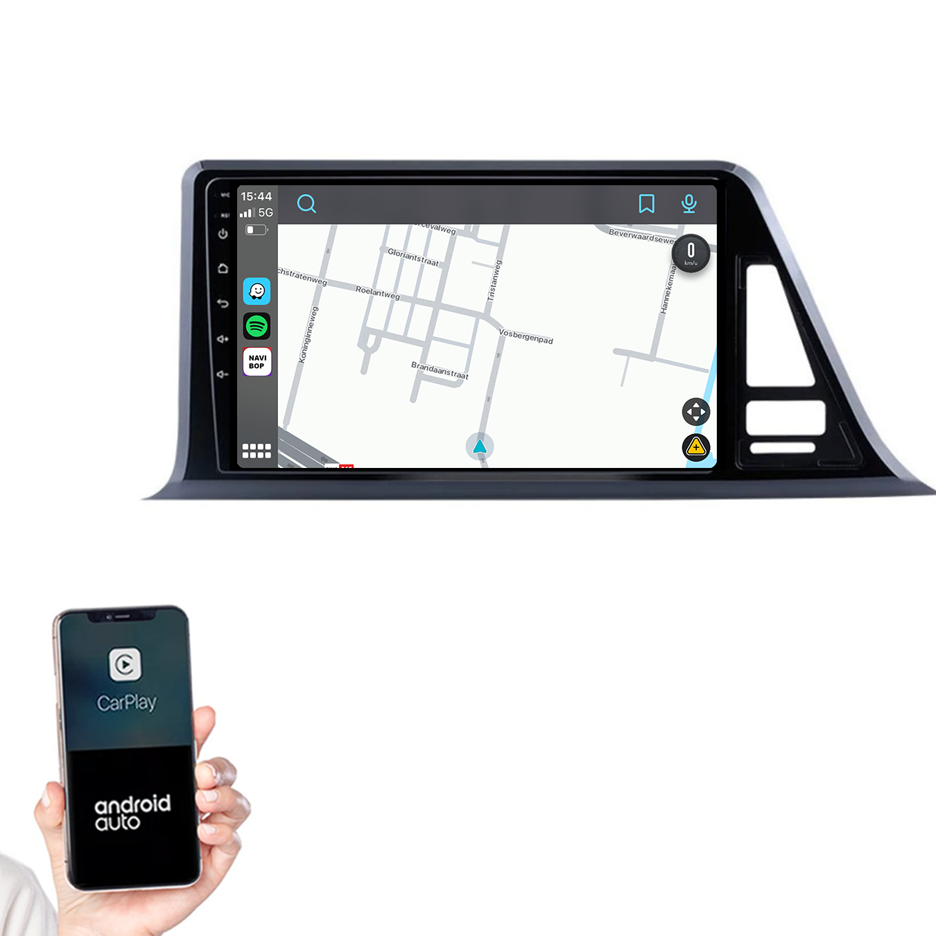 Toyota CHR | Autoradio | 2016 t/m 2020 | Android 14 | Apple CarPlay & Android Auto