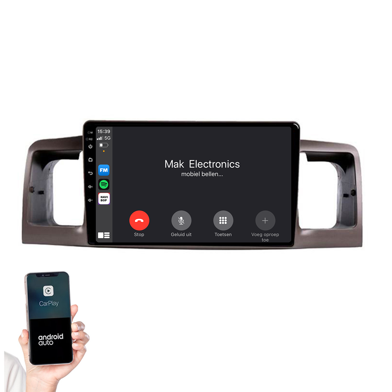 Toyota Corolla | Autoradio | 2000 t/m 2007 | Android 14 | Apple CarPlay & Android Auto