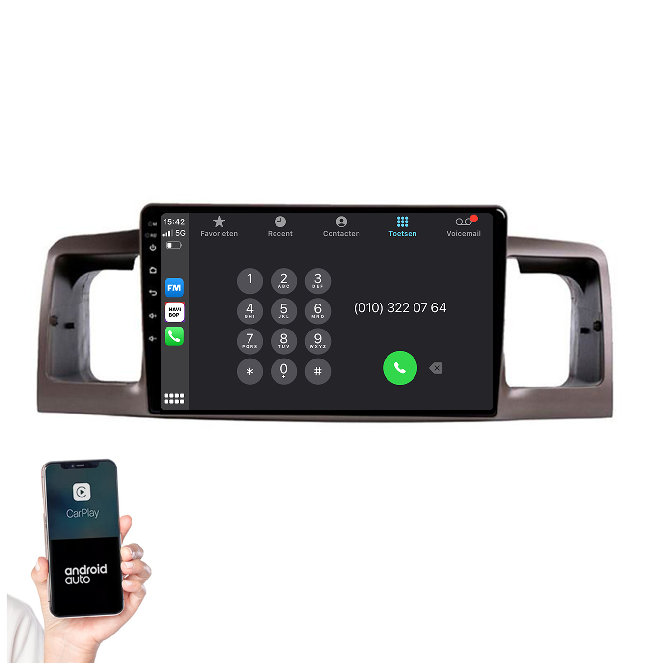 Toyota Corolla | Autoradio | 2000 t/m 2007 | Android 14 | Apple CarPlay & Android Auto