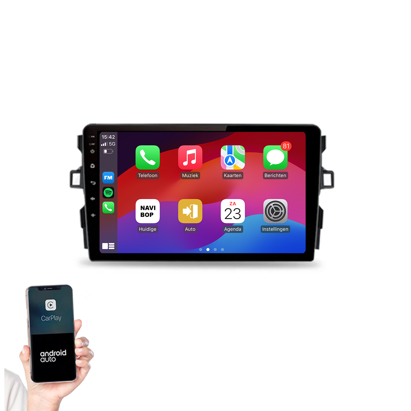 Toyota Auris | Autoradio | 2008 t/m 2015 | Android 14 | Apple CarPlay & Android Auto