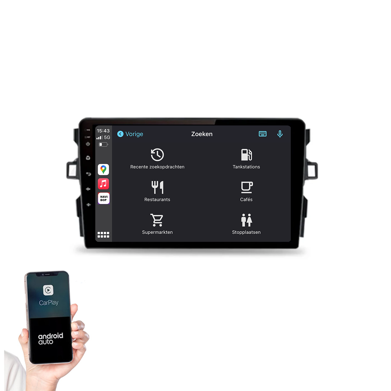 Toyota Auris | Autoradio | 2008 t/m 2015 | Android 14 | Apple CarPlay & Android Auto