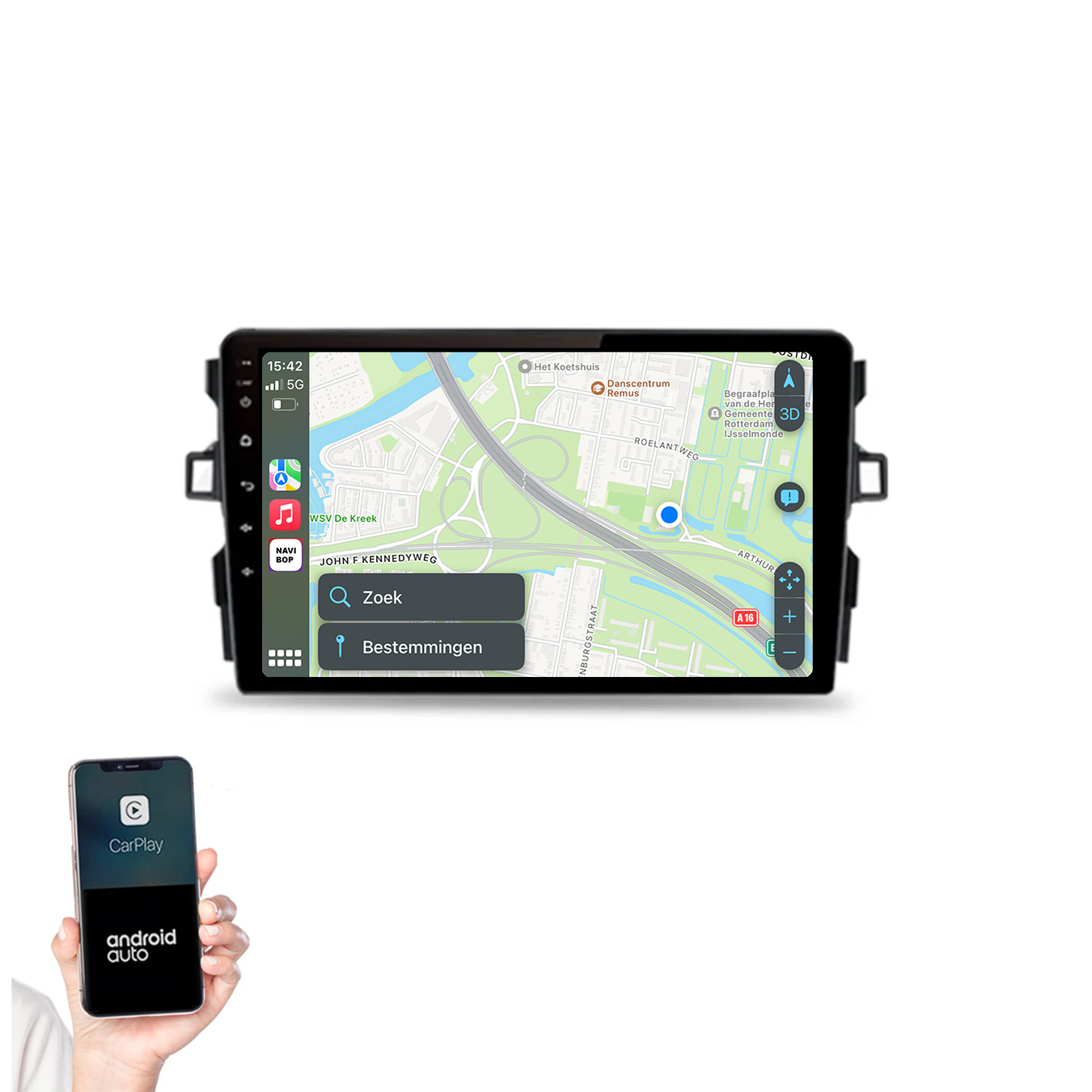 Toyota Auris | Autoradio | 2008 t/m 2015 | Android 14 | Apple CarPlay & Android Auto