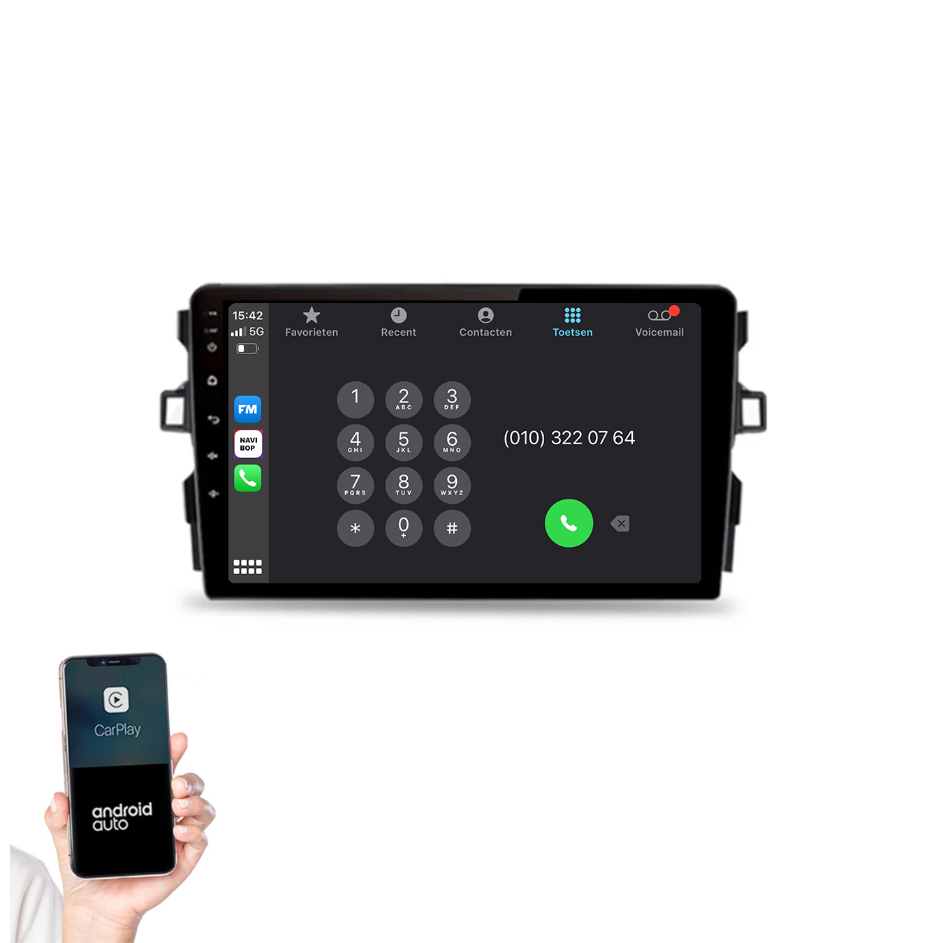 Toyota Auris | Autoradio | 2008 t/m 2015 | Android 14 | Apple CarPlay & Android Auto