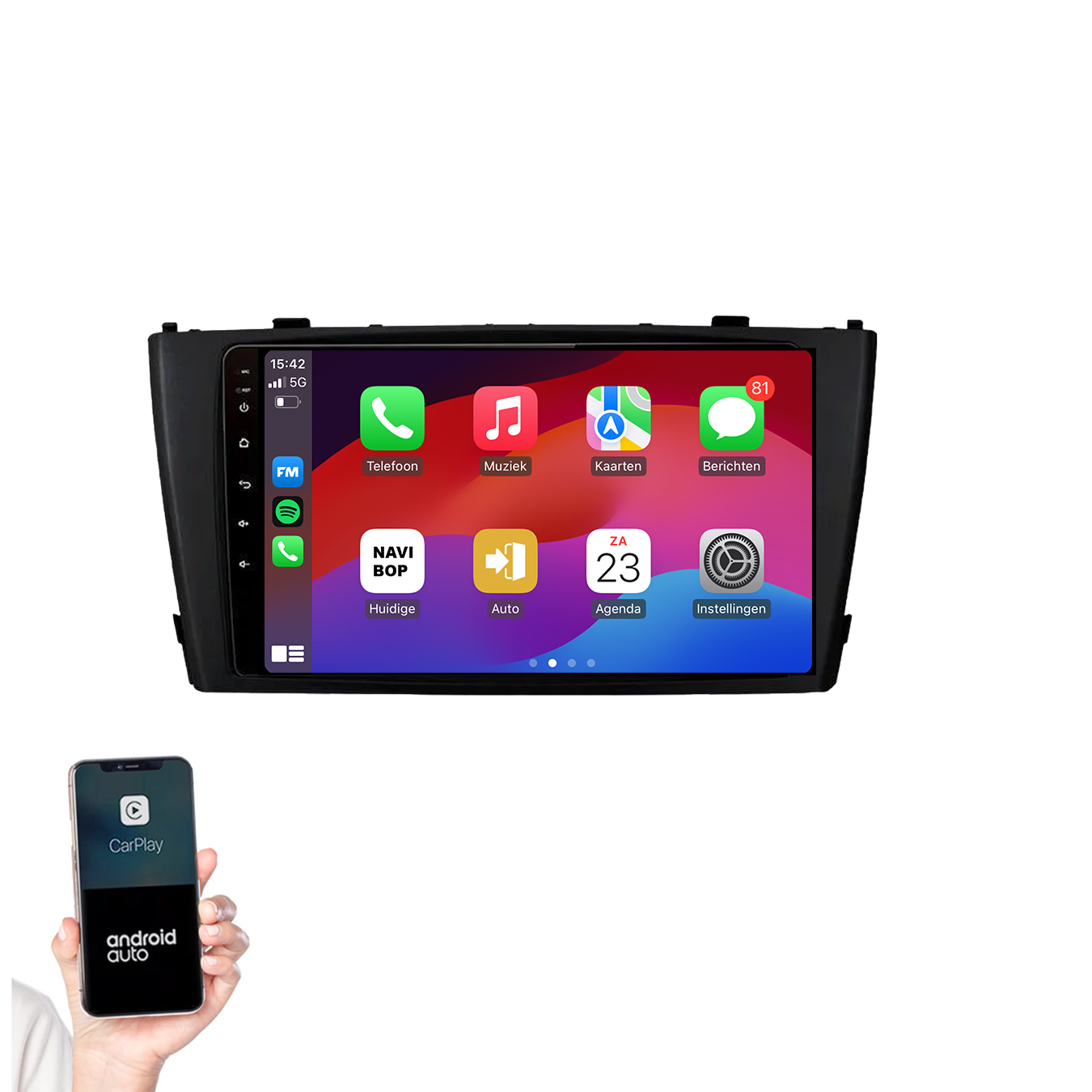 Toyota Avensis | Autoradio | 2008 t/m 2015 | Apple CarPlay & Android Auto