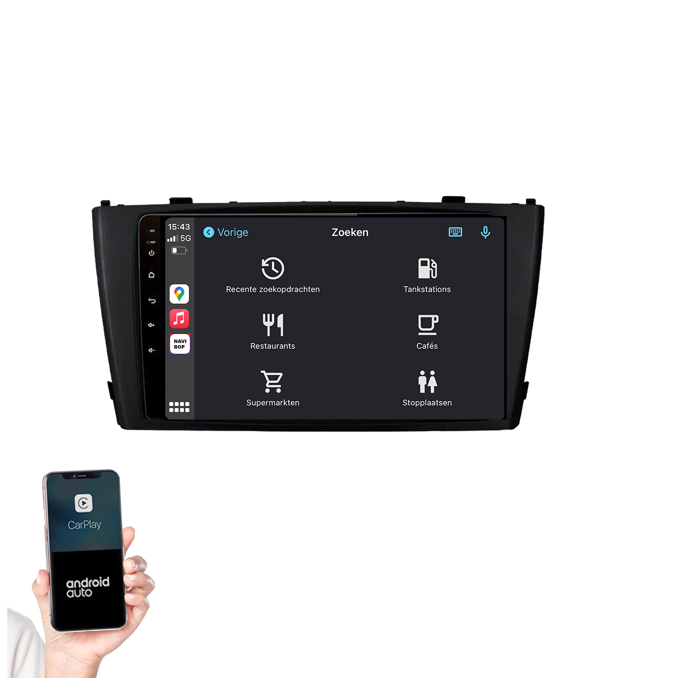 Toyota Avensis | Autoradio | 2008 t/m 2015 | Apple CarPlay & Android Auto