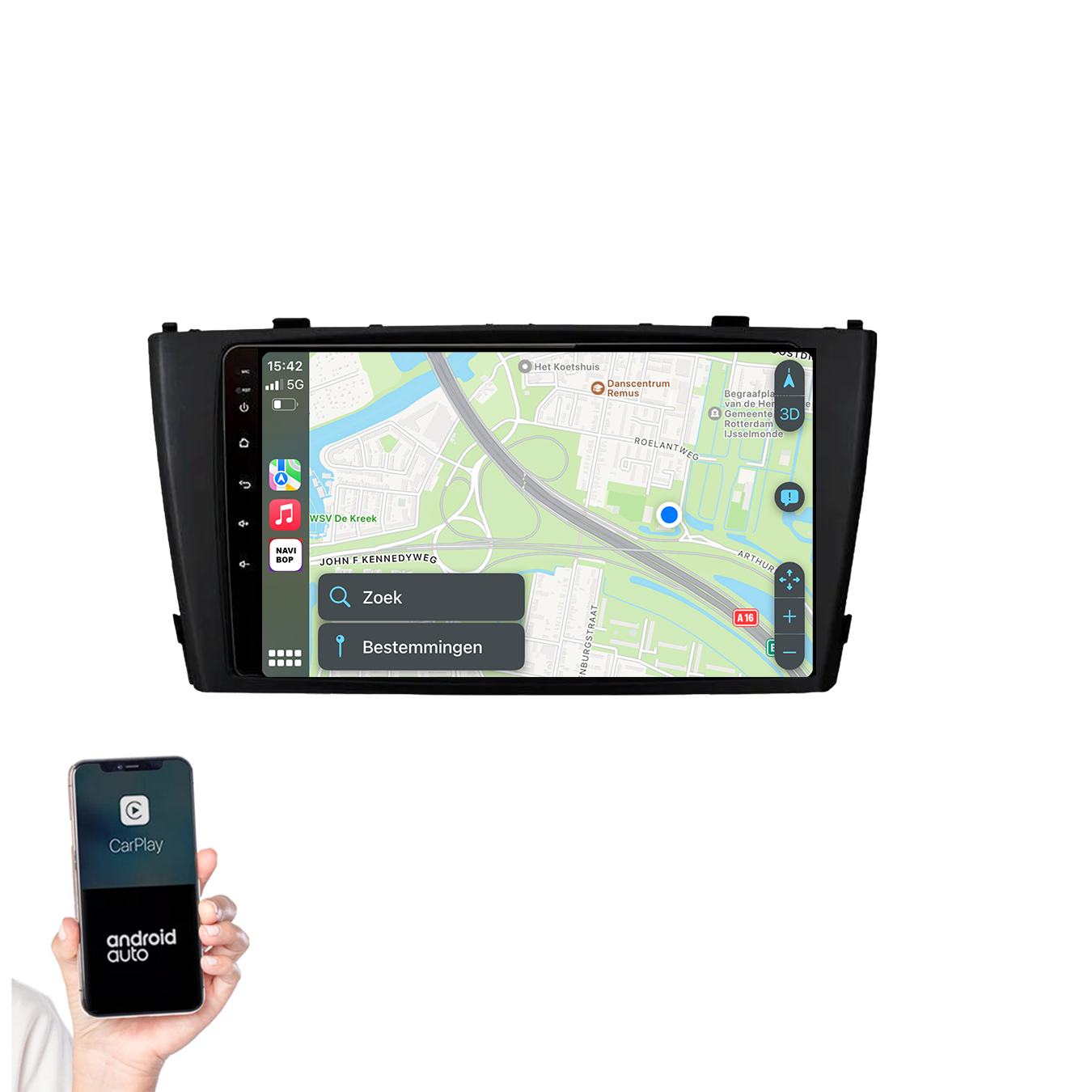 Toyota Avensis | Autoradio | 2008 t/m 2015 | Apple CarPlay & Android Auto