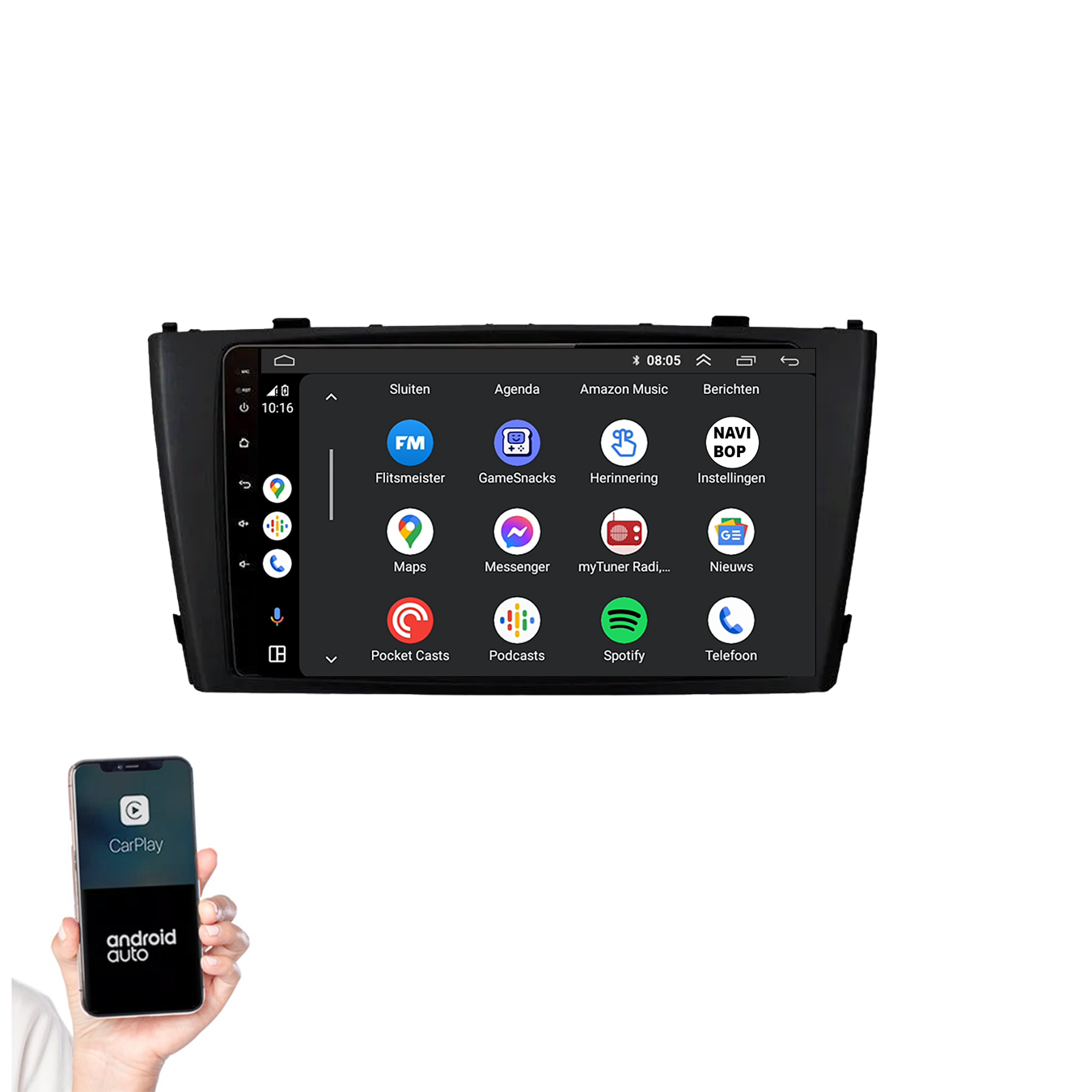 Toyota Avensis | Autoradio | 2008 t/m 2015 | Apple CarPlay & Android Auto