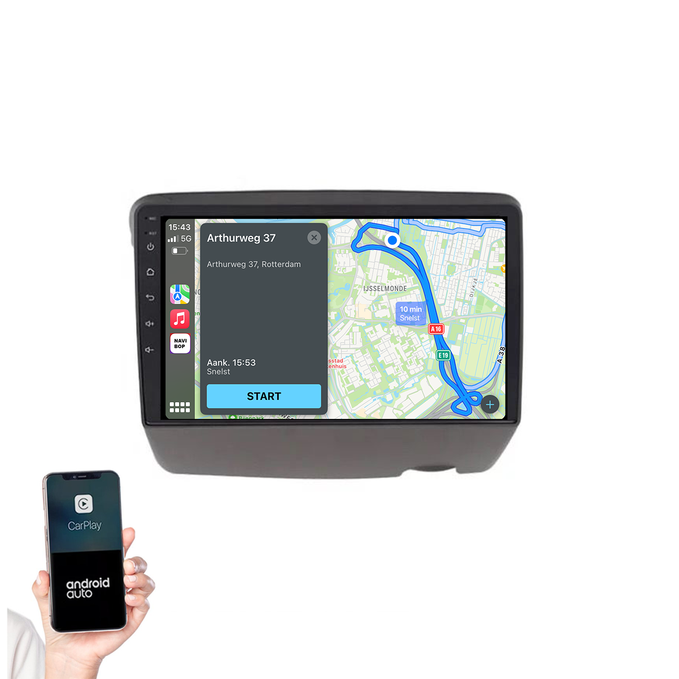 Toyota Yaris | Autoradio | 1995 t/m 2005 | Android 14 | Apple CarPlay & Android Auto