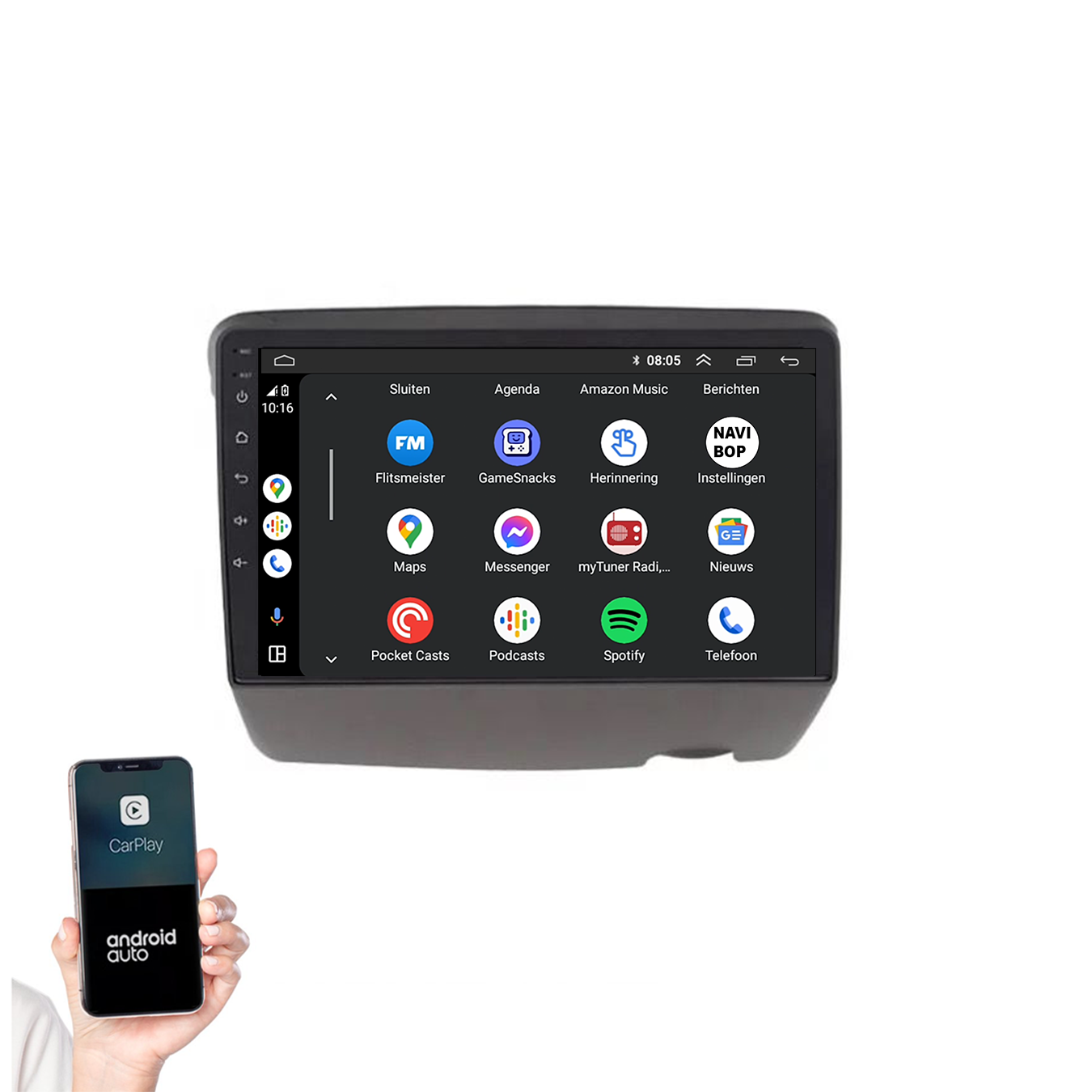 Toyota Yaris | Autoradio | 1995 t/m 2005 | Android 14 | Apple CarPlay & Android Auto