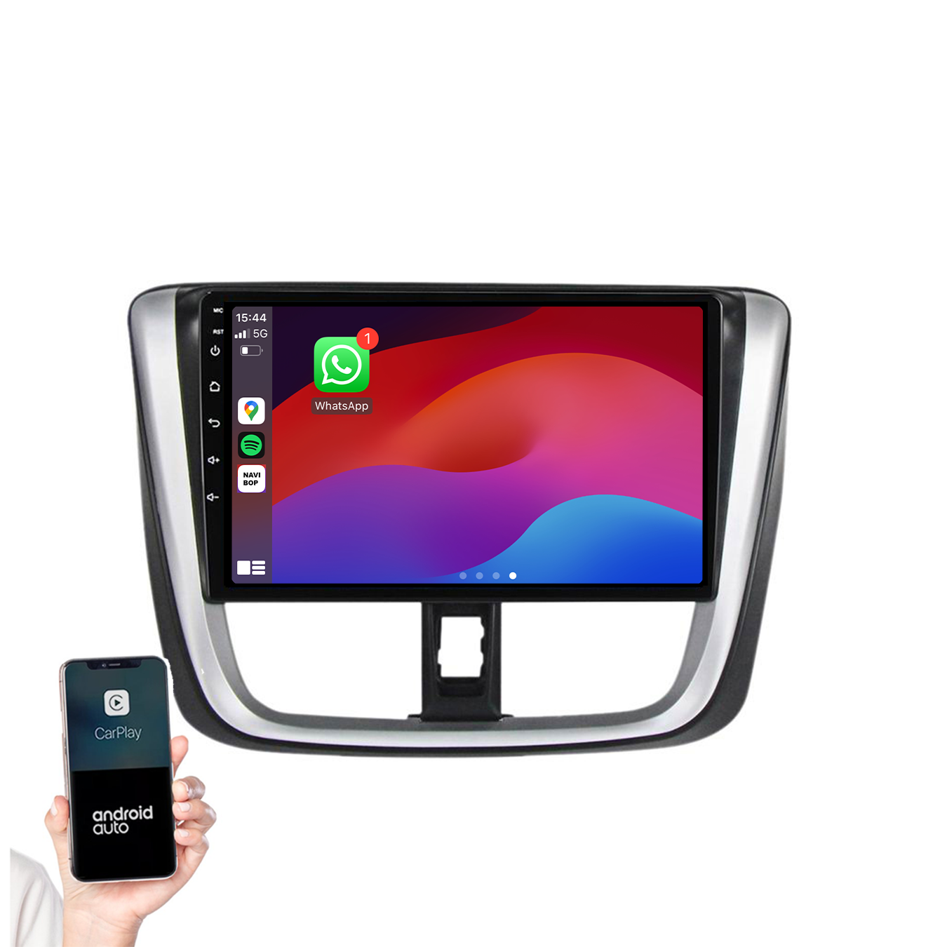 Toyota Yaris | Autoradio | 2014 t/m 2018 | Android 14 | Apple CarPlay & Android Auto