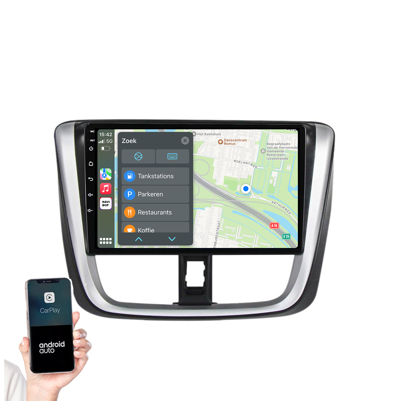 Toyota Yaris | Autoradio | 2014 t/m 2018 | Android 14 | Apple CarPlay & Android Auto