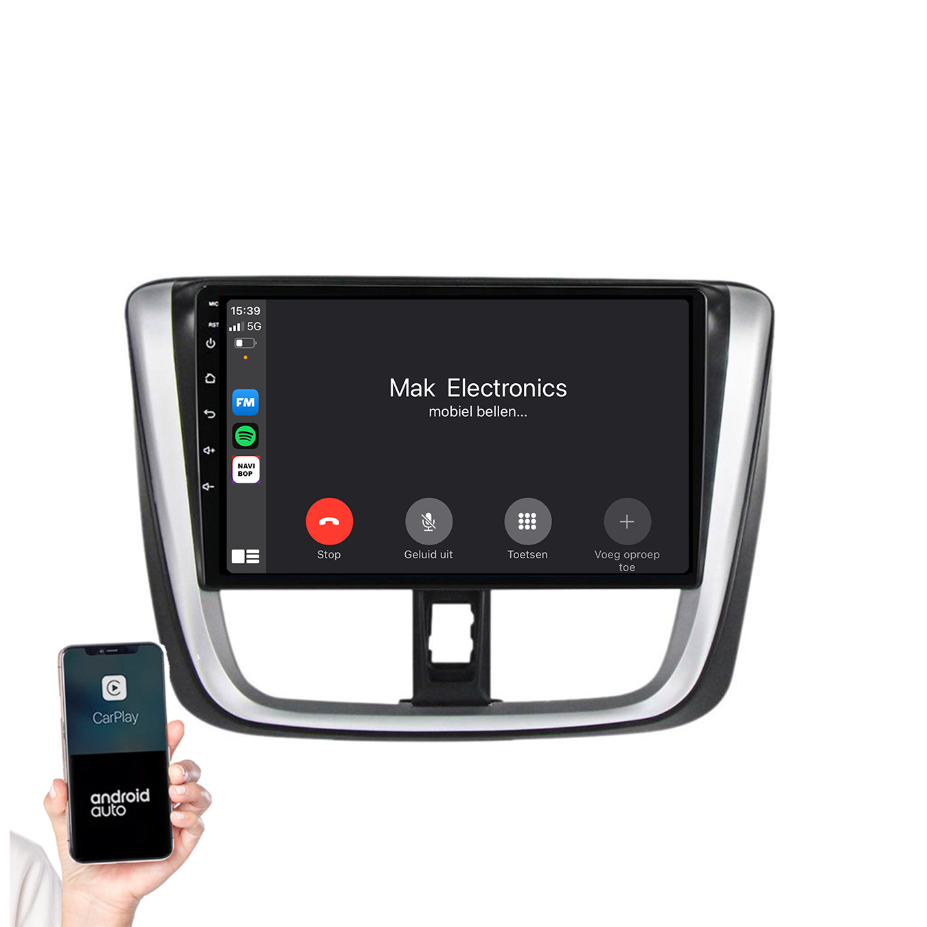 Toyota Yaris | Autoradio | 2014 t/m 2018 | Android 14 | Apple CarPlay & Android Auto