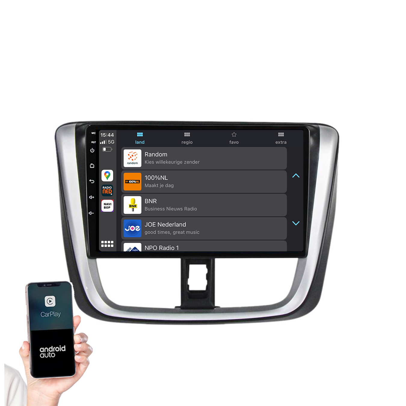 Toyota Yaris | Autoradio | 2014 t/m 2018 | Android 14 | Apple CarPlay & Android Auto