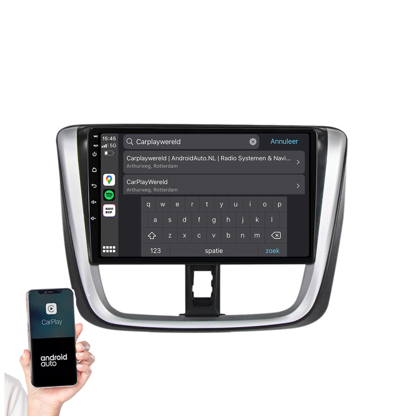 Toyota Yaris | Autoradio | 2014 t/m 2018 | Android 14 | Apple CarPlay & Android Auto