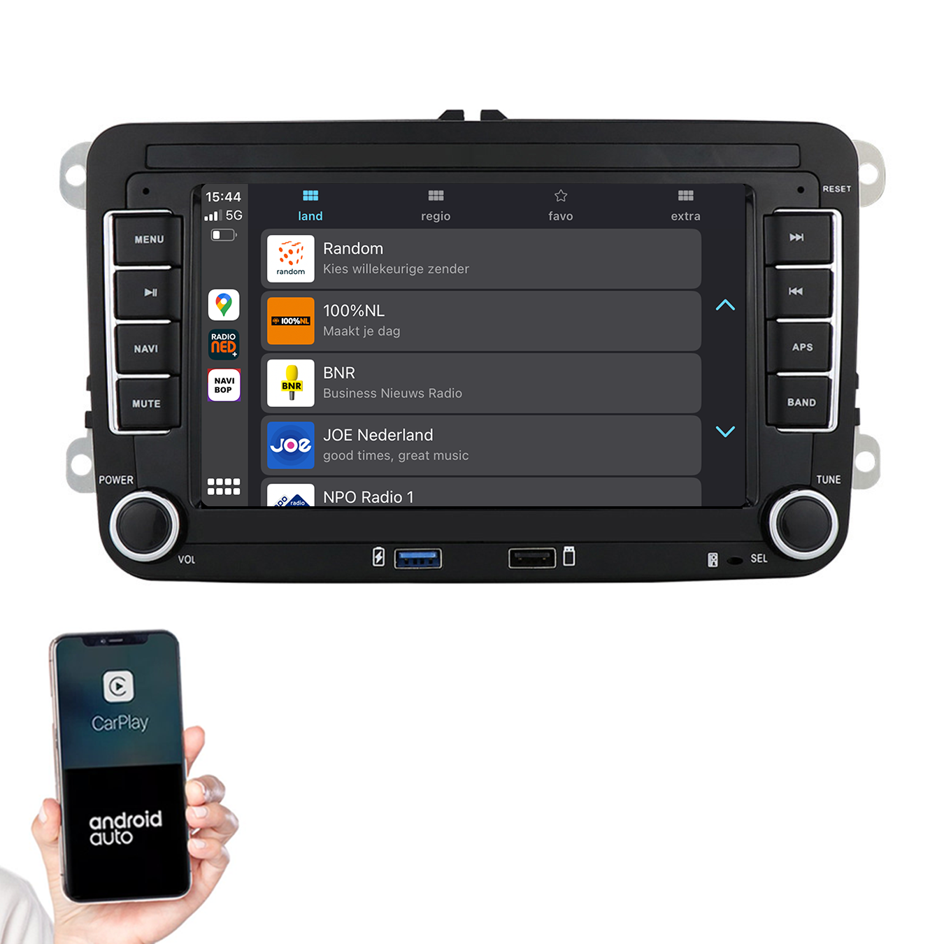 Volkswagen Golf 6 | Autoradio | 2009 t/m 2012 | Android 14 | Apple CarPlay & Android Auto