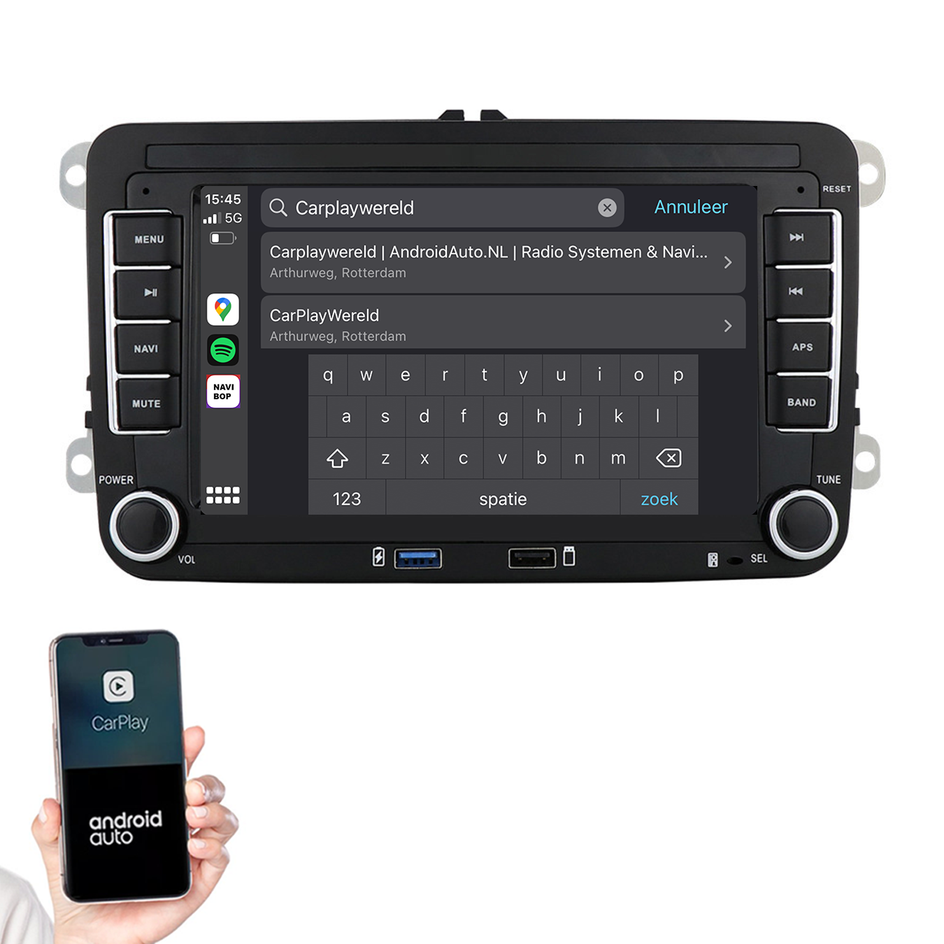 Volkswagen Golf 6 | Autoradio | 2009 t/m 2012 | Android 14 | Apple CarPlay & Android Auto