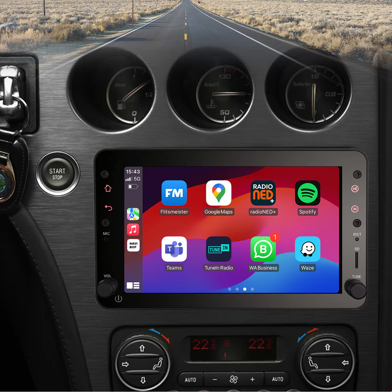 Alfa Romeo 159 | Autoradio | 2006 t/m 2010 | Android 13 | Apple CarPlay & Android Auto