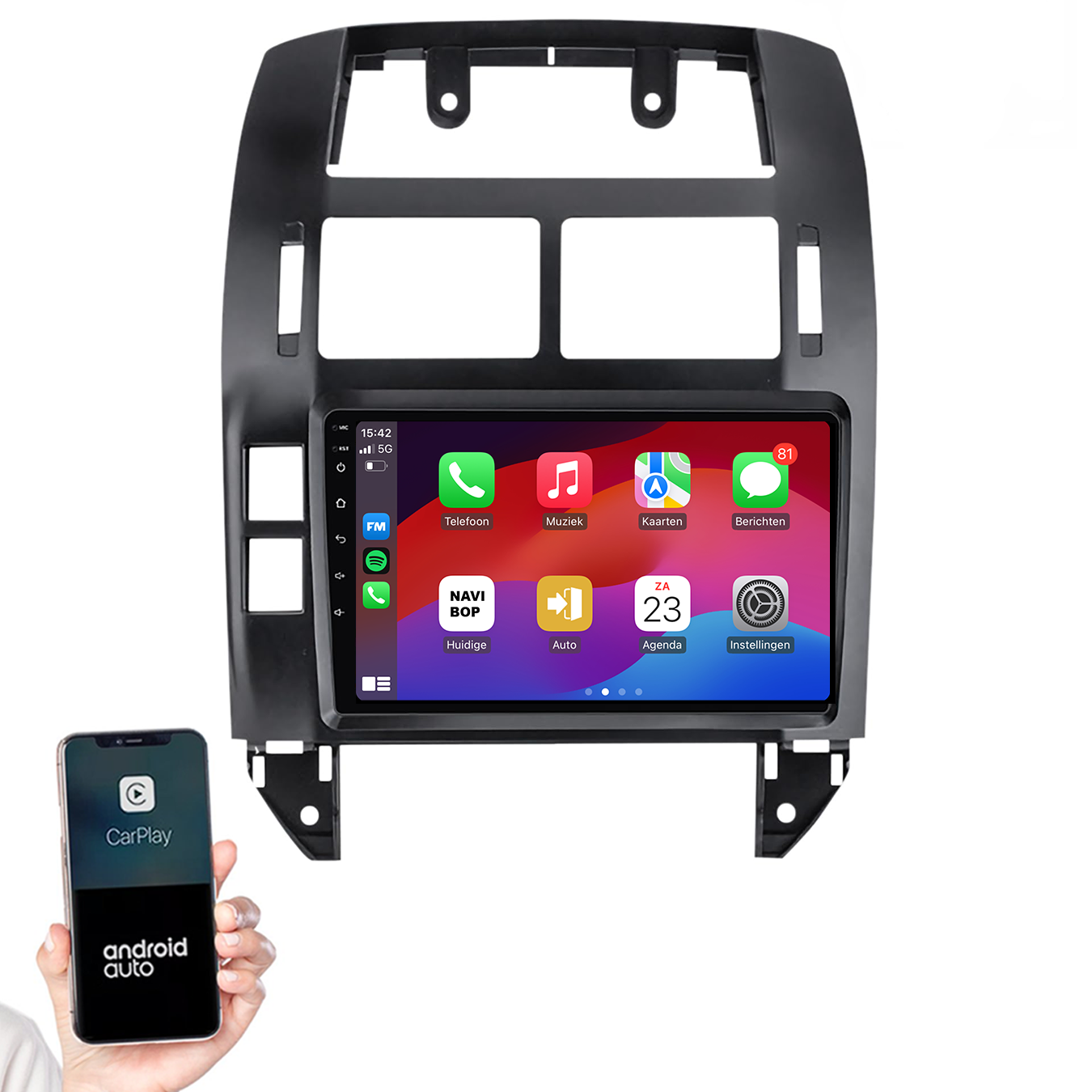 Volkswagen Polo | Autoradio | 2002 t/m 2009 | Android 14 | Apple CarPlay & Android Auto