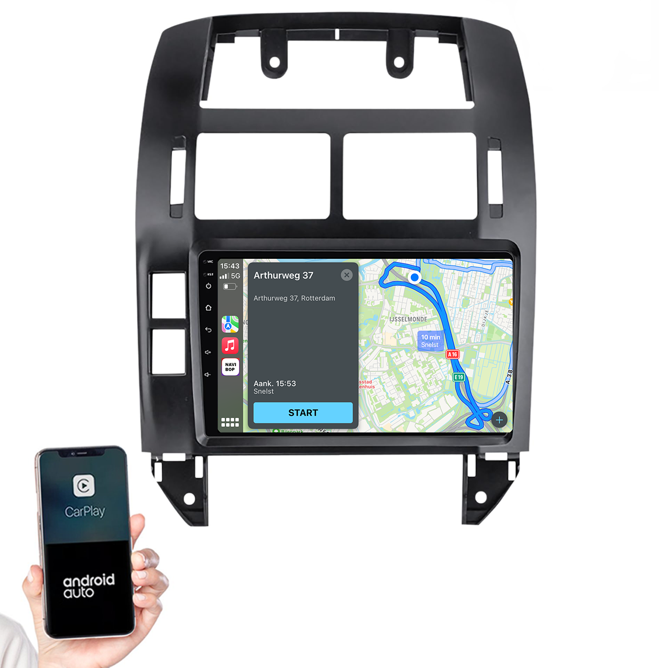 Volkswagen Polo | Autoradio | 2002 t/m 2009 | Android 14 | Apple CarPlay & Android Auto